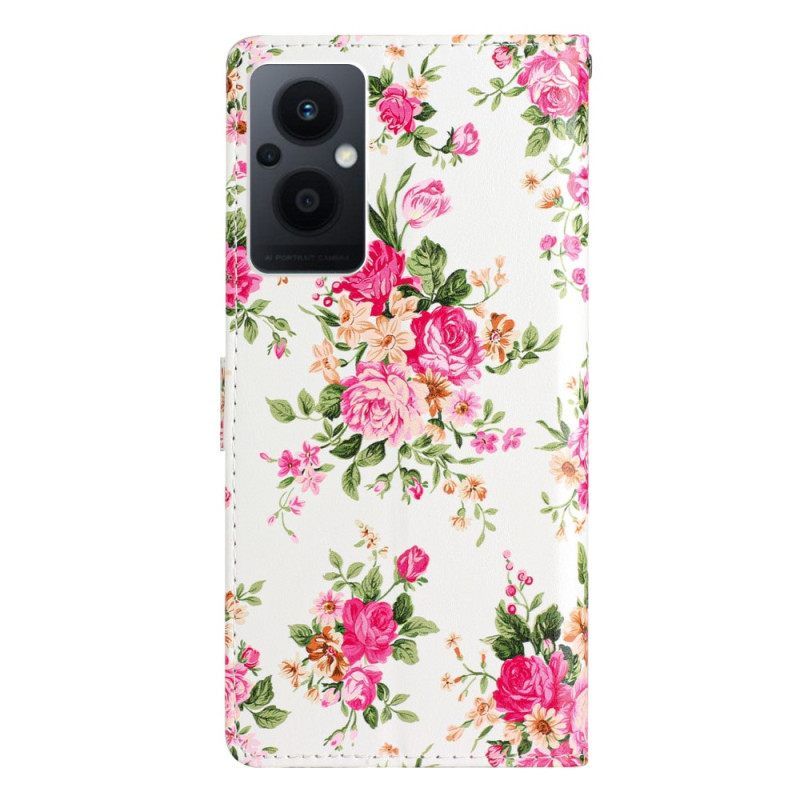 Κάλυμμα Oppo Reno 8 Lite με κορδονι Strap Liberty Flowers